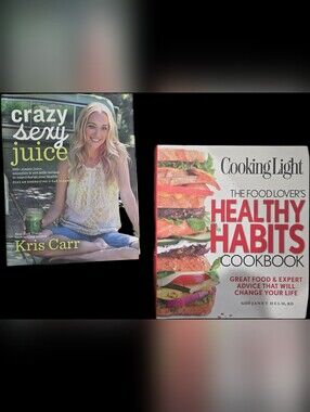 Crazy Sexy Juice & Cooking Light Healthy Habits Cookbook Bundle